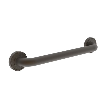 Newport Brass 19" L, Two Post, Solid Brass, 16" Grab Bar in Weathered Brass, Weathered Brass 1020-3916/03W
